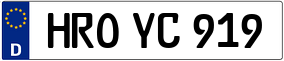 Trailer License Plate